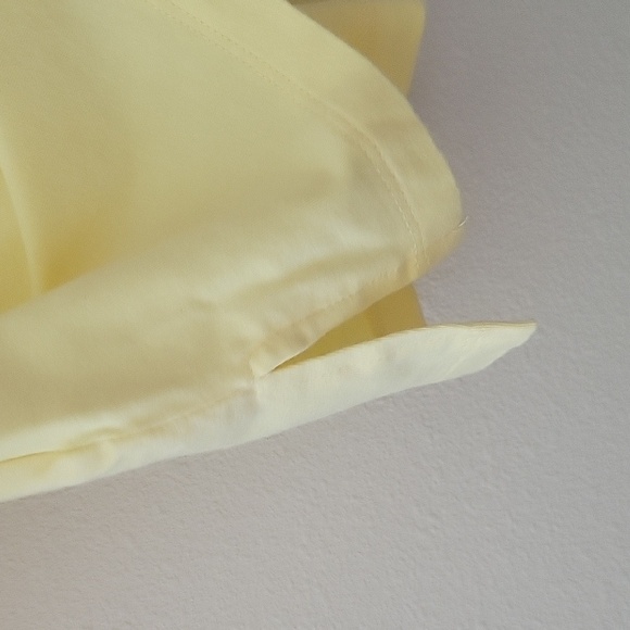 Belle By Kim Gravel Yellow TripleLuxe Knit Eyelet 3/4 Sleeve Top Size Small - Picture 4 of 6